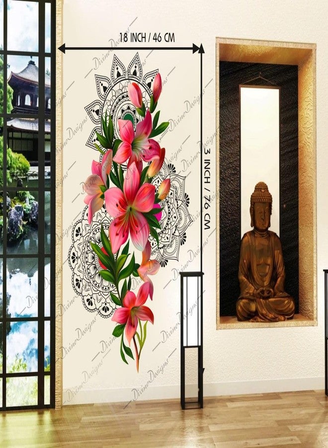 DivineDesigns ملصقات فنية بتصميم زهور الزنبق من DivineDesigns وتصميم ماندالا جميل - Image 3